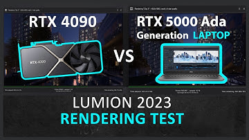 LUMION 2023 RENDERING TEST - RTX 4090 vs RTX 5000 ADA GENERATION (LAPTOP)