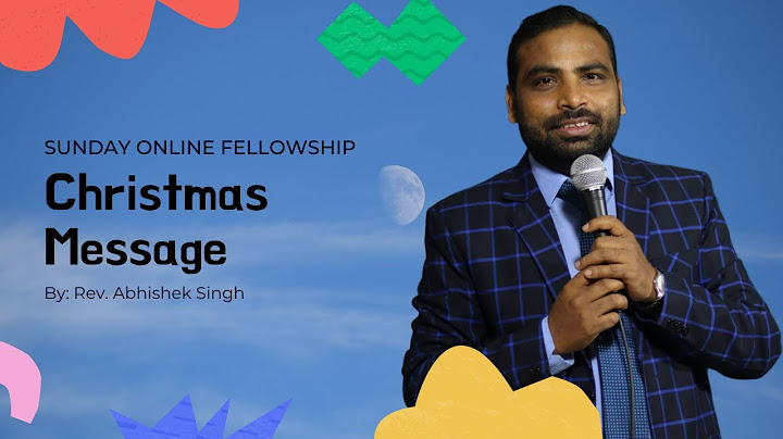 JCM Sunday fellowship||Christmas Message||Rev.Abhishek Singh|Christmas 2021