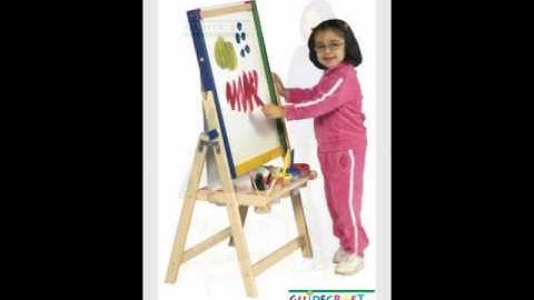 Guidecraft 4 in 1 Flipping Floor Easel