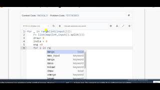 codchef Test Match Series solution in python
