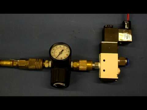 Air Valve sending Morse Code -  CQ