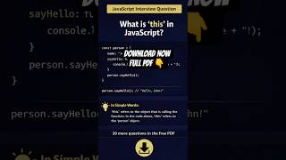 JavaScript Prep Guide Full PDF #shorts #viral #youtubeshorts