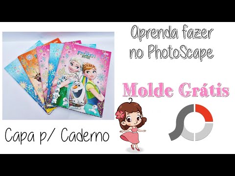 Como Personalizar Capa de Caderno Brochura - YouTube