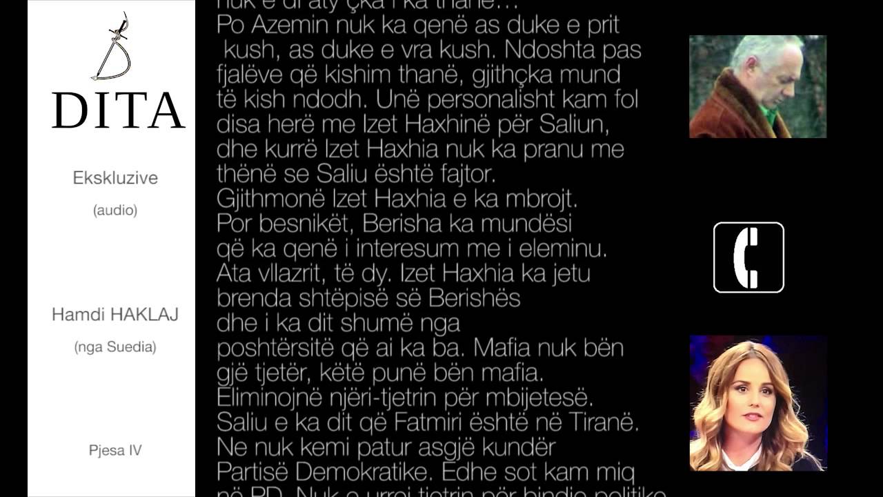 Hamdi Haklaj - Interviste ekskluzive nga Suedia per gazeta DITA (pjesa IV)