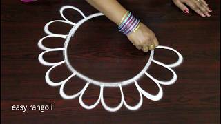 latest creative arts rangoli designs || easy and simple kolam without dots || new muggulu patterns