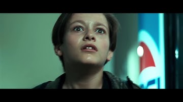 TERMINATOR 2 3D T800 VS T1000 (2017) 4K Scene, T2 Hallway Movie Clip HD.mp4