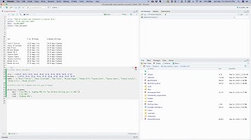 R Video 11. How to create and interpret a scatter plot