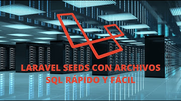 Insertar SQL en Laravel utilizando Seeds rápido y fácil