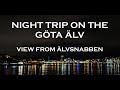 Night trip on the Göta Älv, Gothenburg, Sweden