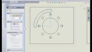 Learn solidworks 2009: Drawing Center Mark - CATIA V5 tutorial