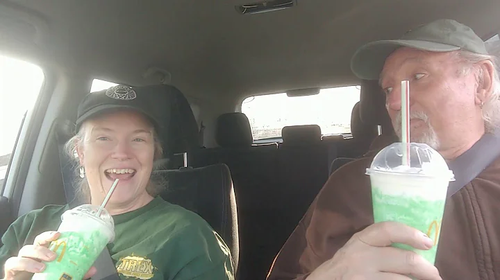 Trying McDonald's Shamrock Shake for the first time!!