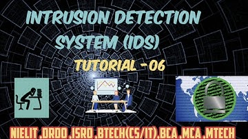Intrusion detection system. Network security topic of NIELIT NIC SCIENTIST B AND TECHNICAL ASS