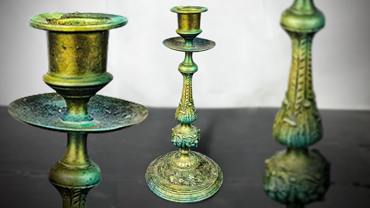 EXTREMELY RARE And Very Beautiful Candle Holder Restoration. Relic