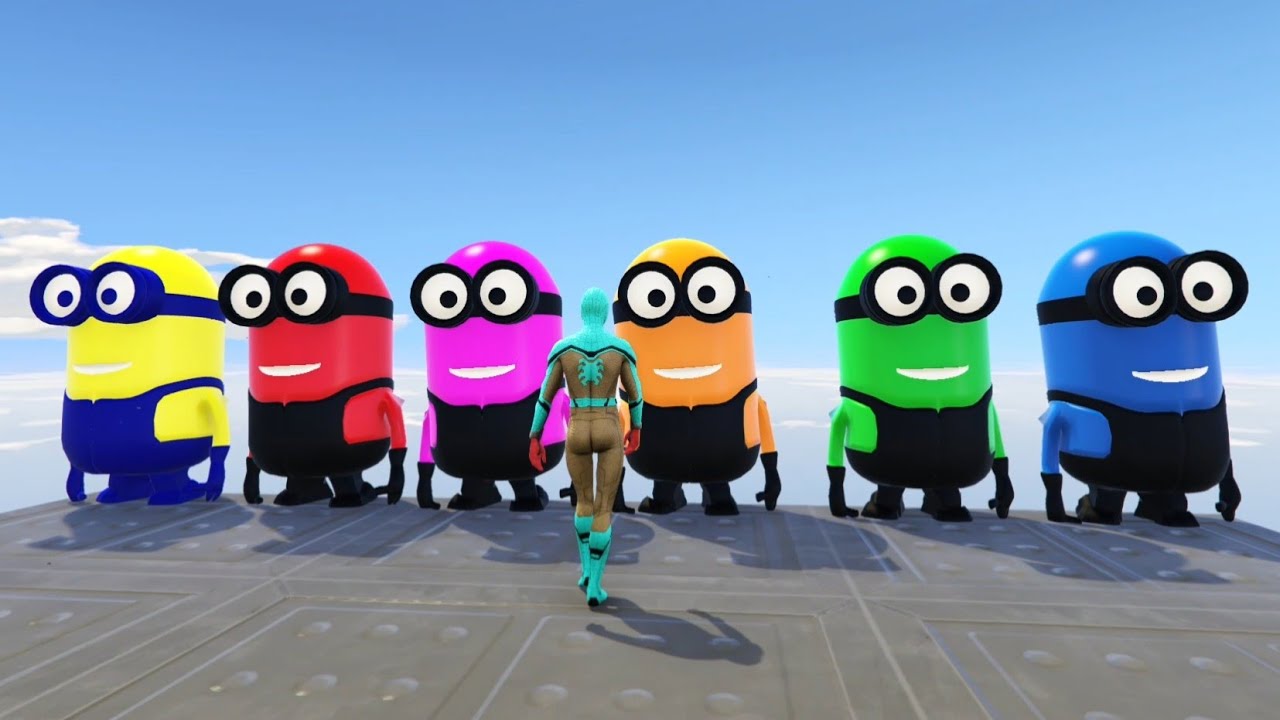 GTA 5 Red Spiderman VS Red/Green Minion! 💥 Epic Ragdolls & Fails 😂 #11