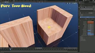 Pure Toon Wood Blender 2.81(EEVEE&Cycle)