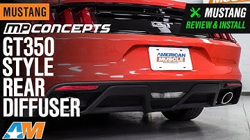 2015-2017 Mustang Premium MP Concepts GT350 Style Rear Diffuser Review & Install