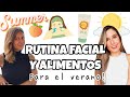 Cuidados para la piel en verano (Rutina facial, alimentos y suplementos, dermatitis, acné…)