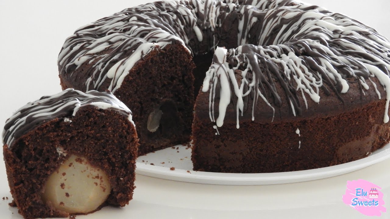 TORTA DE CHOCOLATE Y PERAS | EN CUCHARADAS, TAZAS Y GRAMOS | PARA PRINCIPIANTES | Elu Sweets
