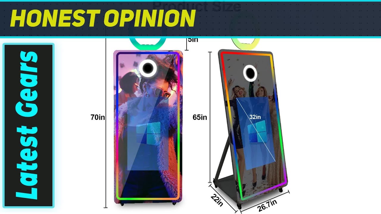 Удивительная 65-дюймовая зеркальная фотобудка LivFiv: поднимите свои мероприятия на новый уровень!