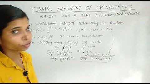 MAHARASHTRA (MH) SET 2019 paper of mathematical sciences.