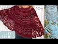 Easy &amp; Fast Left-Handed Crochet Lace Poncho Tutorial Using Chunky Yarn