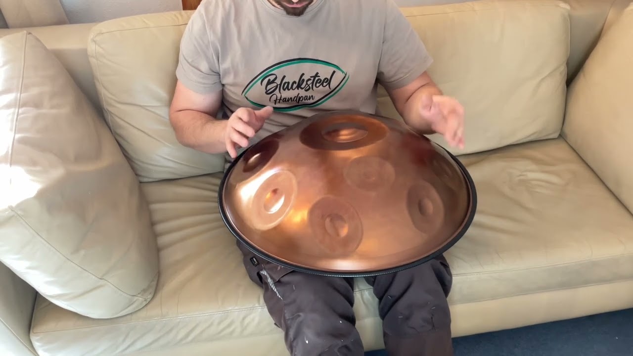 Handpan D Kurd 11+1, 440 hz, Ember