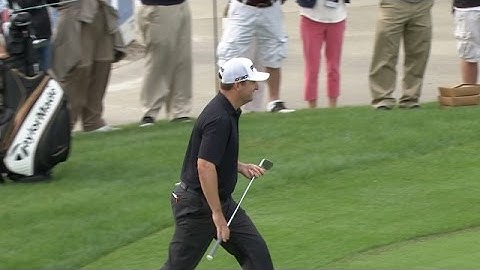 Rob Oppenheim’s ultra-flop shot drops in for birdie at The RSM Classic