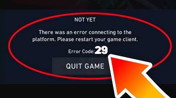 HOW TO FIX Valorant Error Code: 29 "There Was An Error Connecting To The Platform"