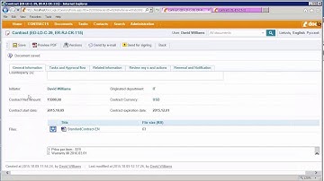 Filling Contract Template From Document Card Audio in DocLogix