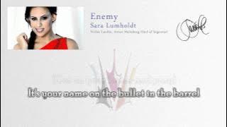 Sara Lumholdt  'Enemy' (Lyrics) - Melodifestivalen 2011