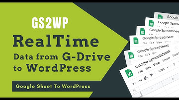 From Google Sheet to WordPress-Publish  a Real time Data Table