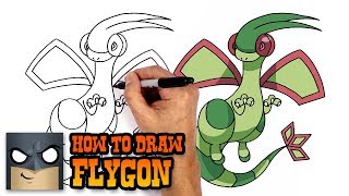 how to draw flygon pokemon art tutorial