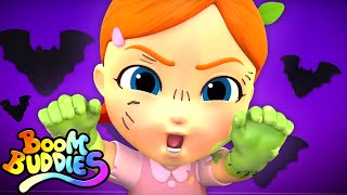 Scary Boo Halloween Song | Spooky Nursery Rhymes For Kids with Boom Buddies