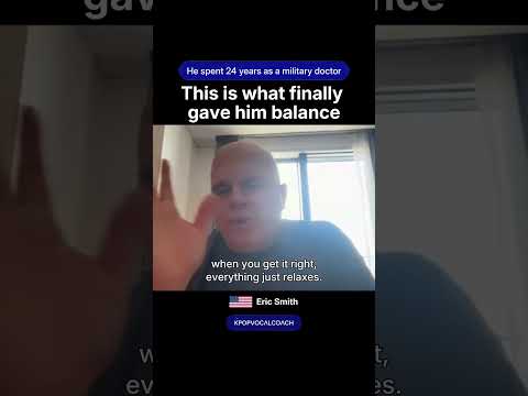 This is what finally gave him balance.