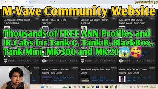 M-VAVE COMMUNITY WEBSITE! FREE ANN PROFILES AND IR CABS DOWNLOAD NOW!