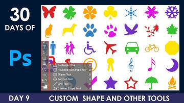 How to Use All Custom Shapes In Photoshop CC ||Get Back All Custom Shapes|| Digital Designer||