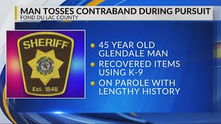 Man with 'lengthy criminal history' throws contraband out of vehicle during pursuit in Fond du Lac C