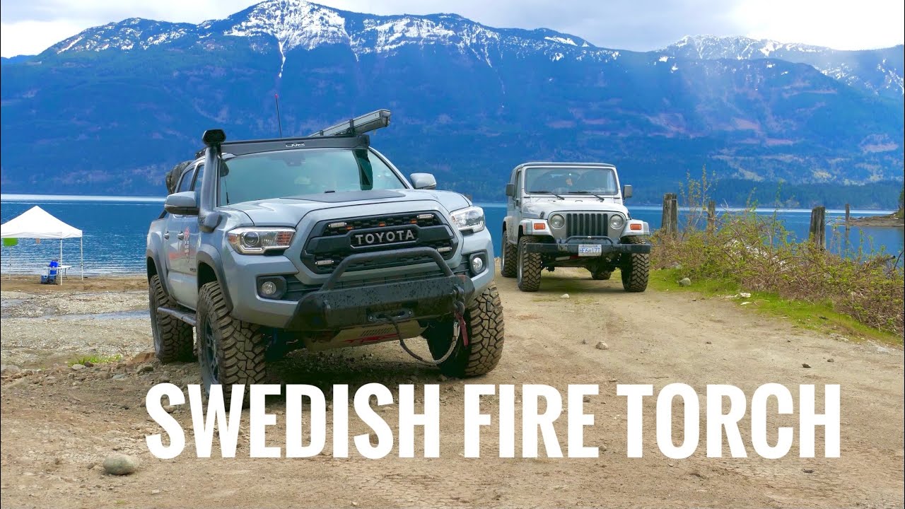 Cooking and building a Swedish Fire Torch!