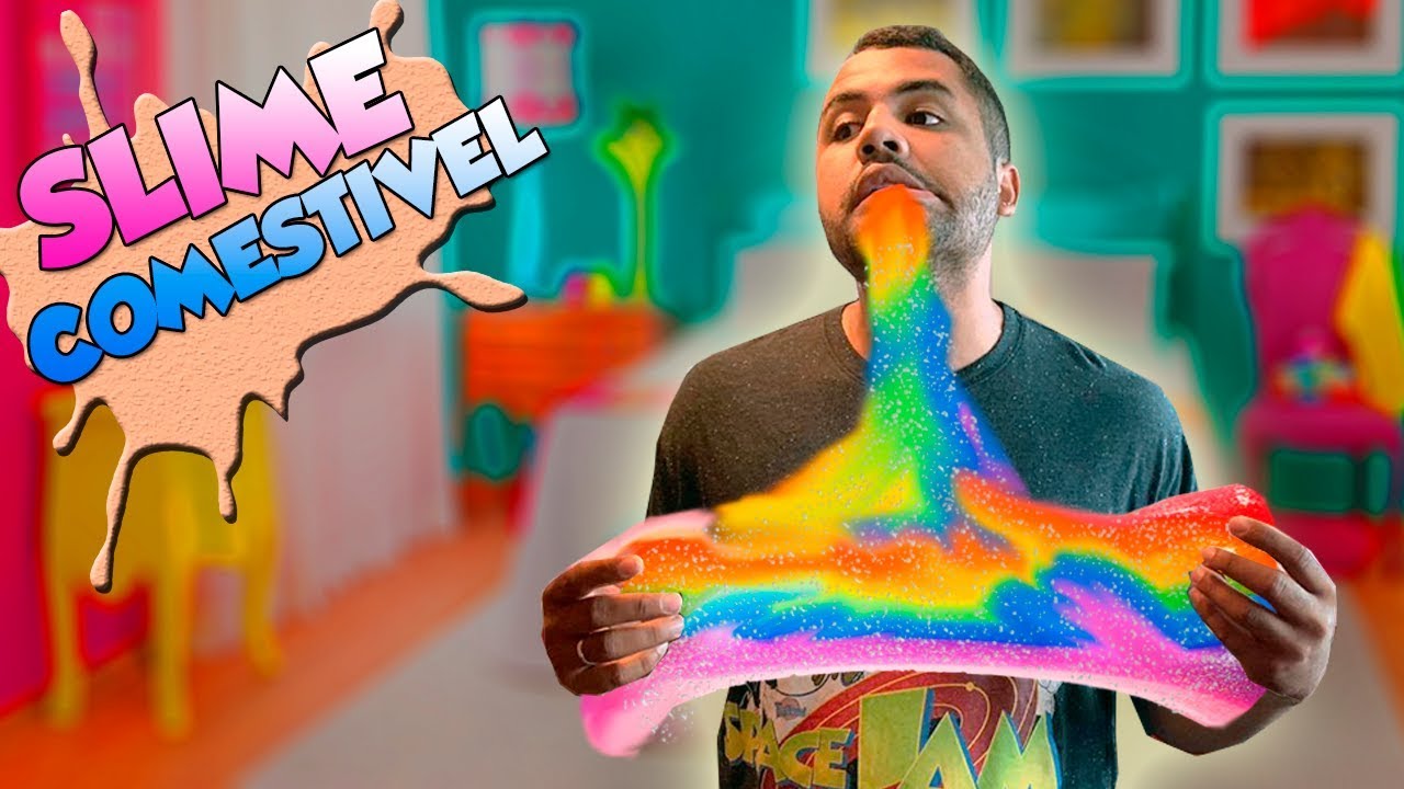 COMO FAZER SLIME DOCE COMESTÍVEL - YouTube