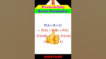 Probability Basic Formulas