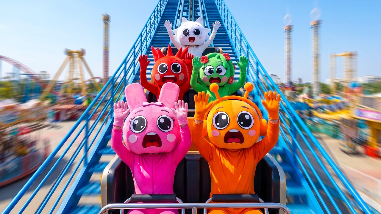 UNBELIEVABLE Coaster Challenge! Pinki, Wenda, Raddy & Oren Pushed