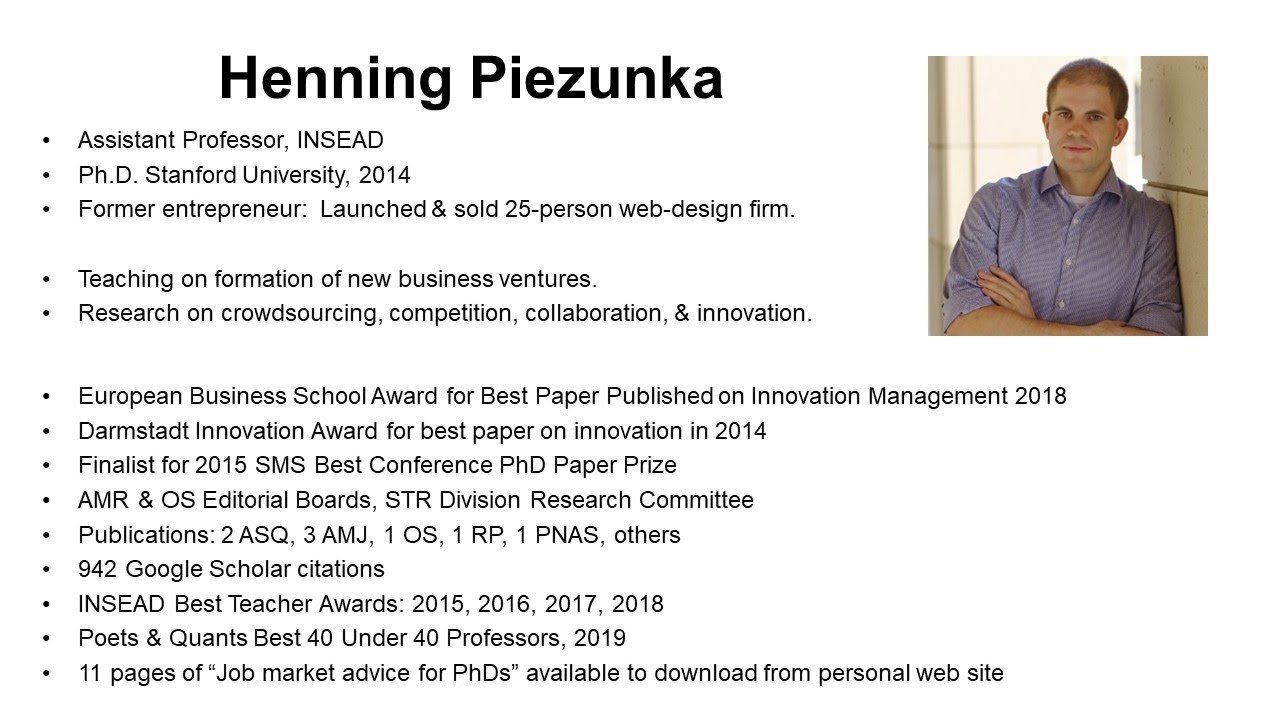 Episode 27 Henning Piezunka