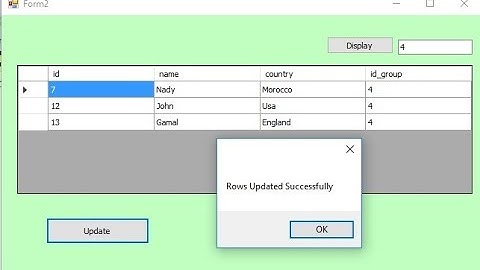 C#: update all data from datagridview to database at once