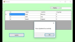 C#: update all data from datagridview to database at once