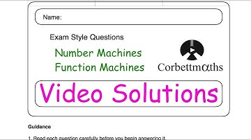 Function Machines Answers - Corbettmaths