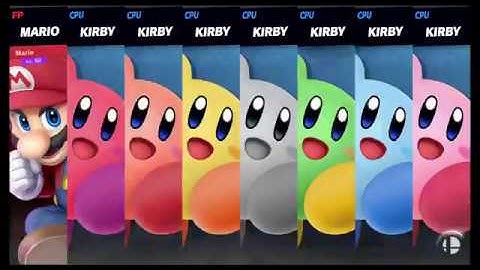Super Smash Bros Ultimate Amiibo Fights   Request #3433 Mario vs Kirby army