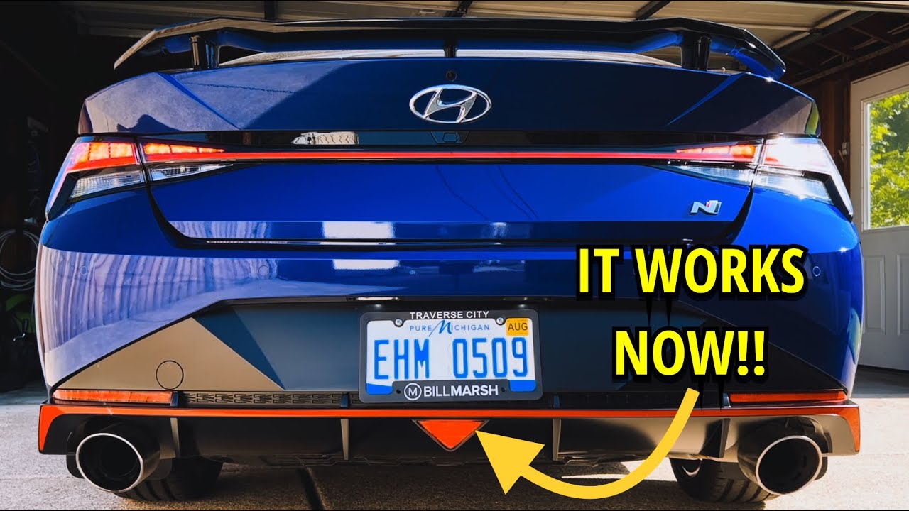 Modifying the Elantra N to Have a REAL 3rd Brake Light YouTube