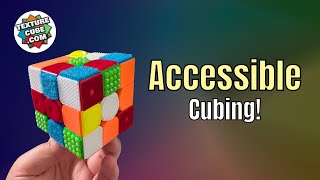 Unboxing and solving Textured Cubes! | Accessible Rubik's Cubes