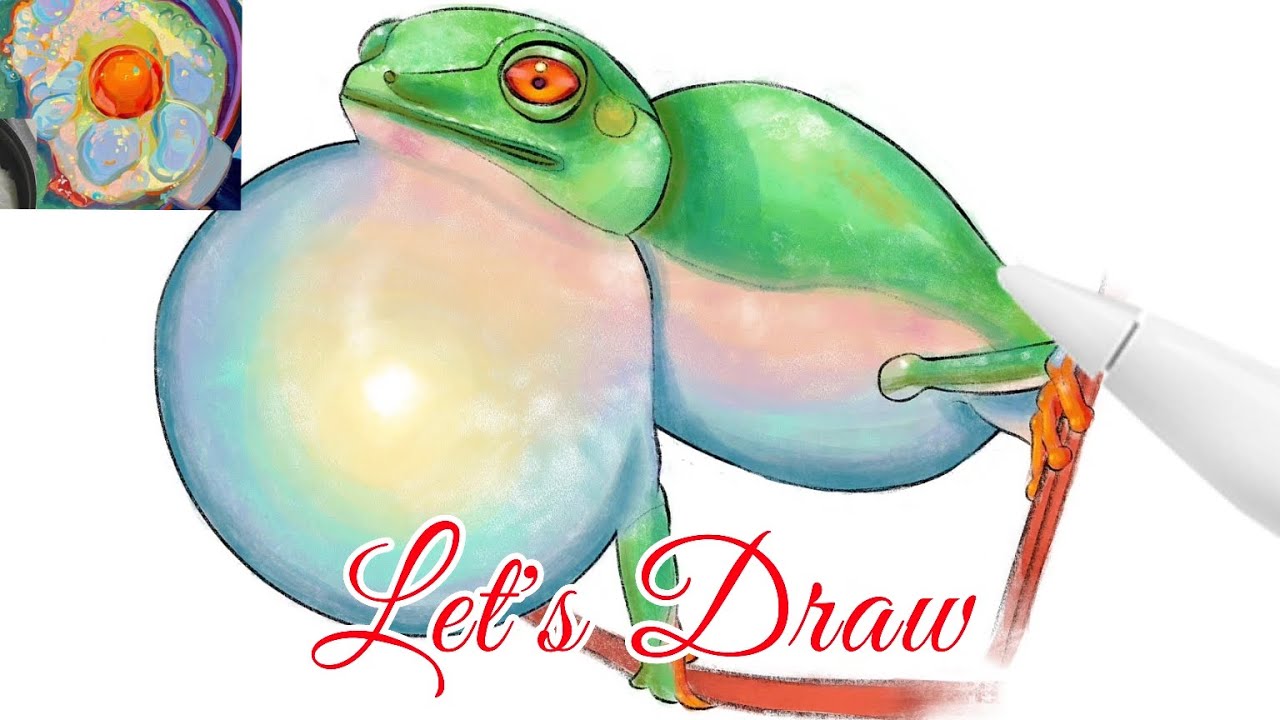 Digital Painting in iPad pro procreate 💚 - YouTube
