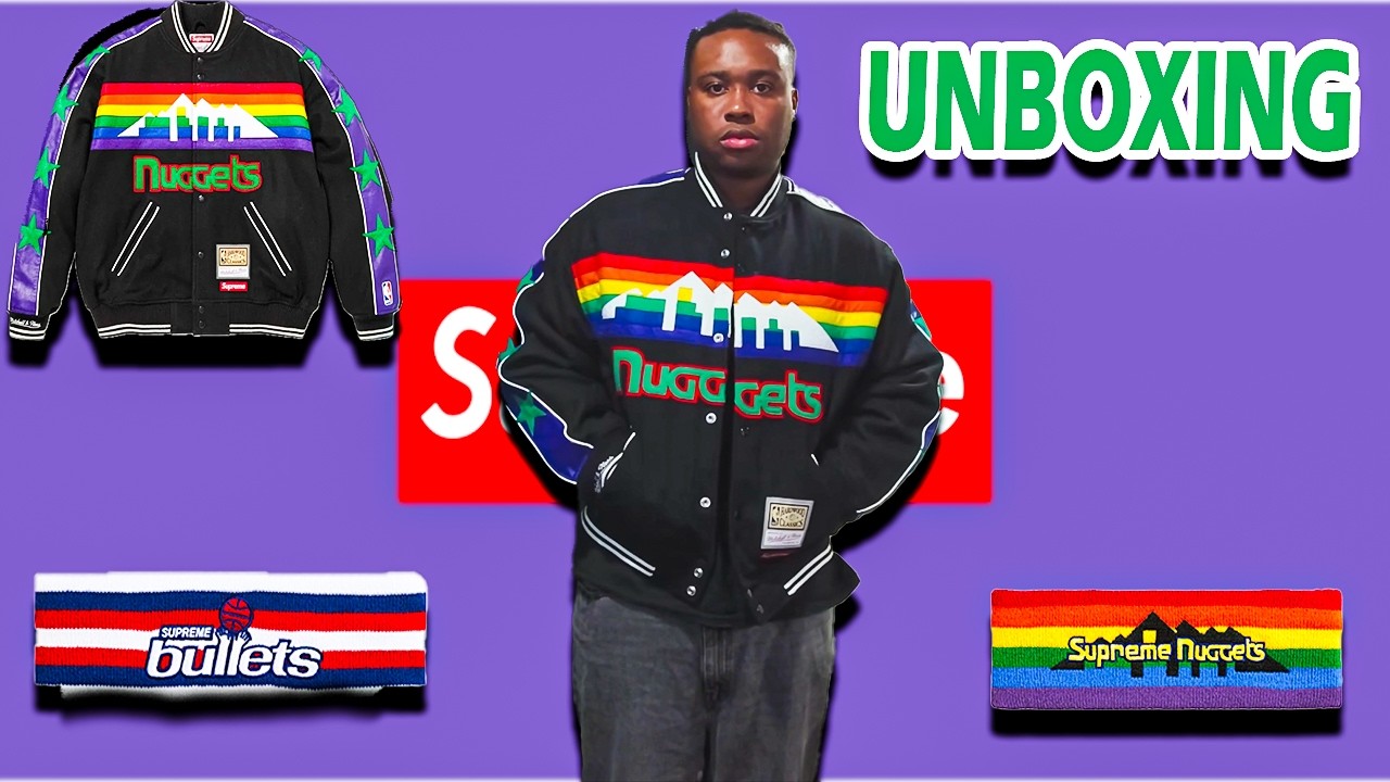 Supreme Mitchell & Ness Teams Varsity Jacket 